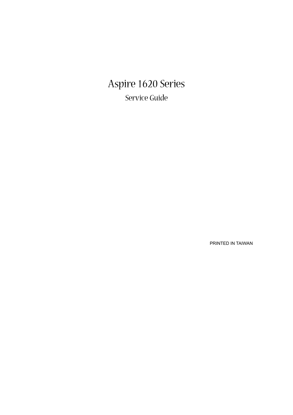 Aspire Digital 1620 User Manual | 134 pages