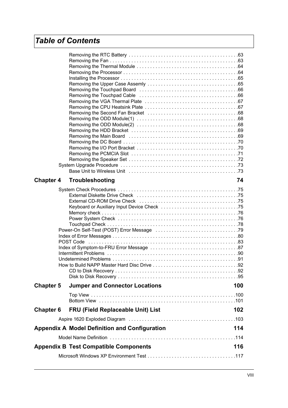Aspire Digital 1620 User Manual | Page 8 / 134