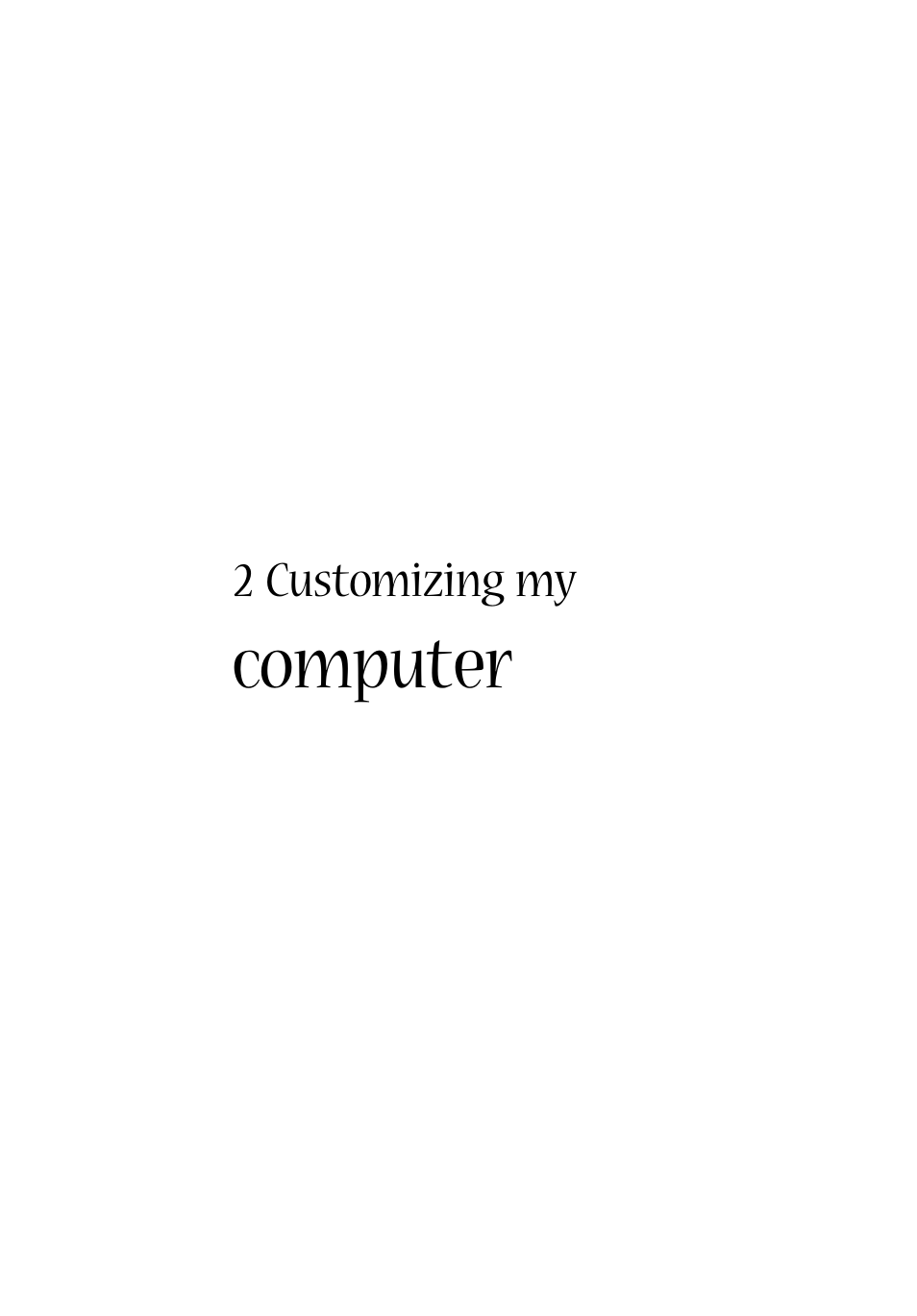 2 customizing my computer, Computer | Aspire Digital ASPIRE 1410 User Manual | Page 43 / 105