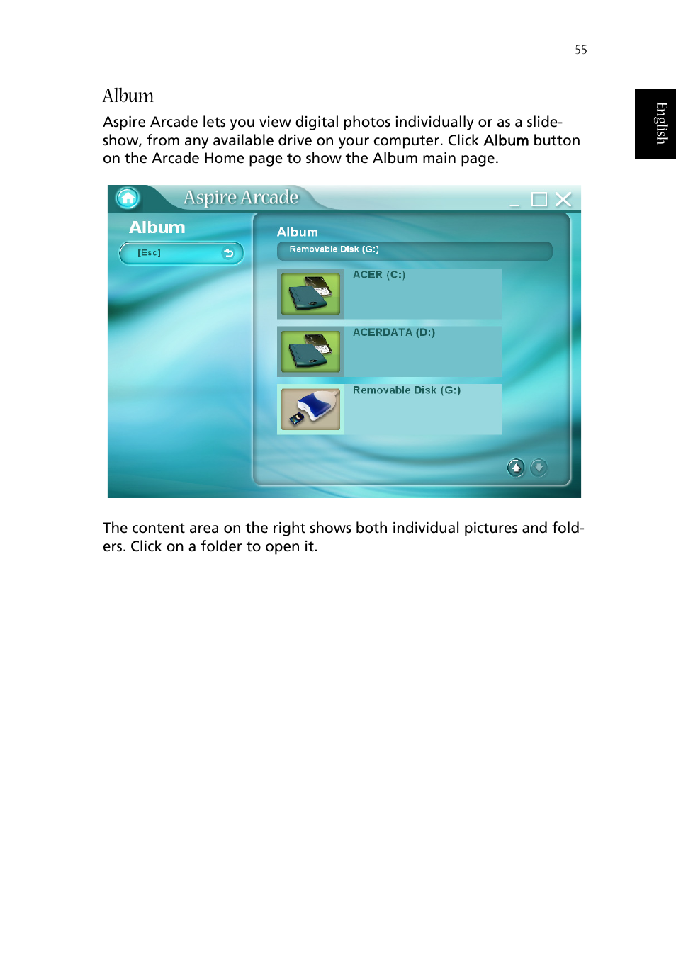 Album | Aspire Digital ASPIRE 1410 User Manual | Page 63 / 105