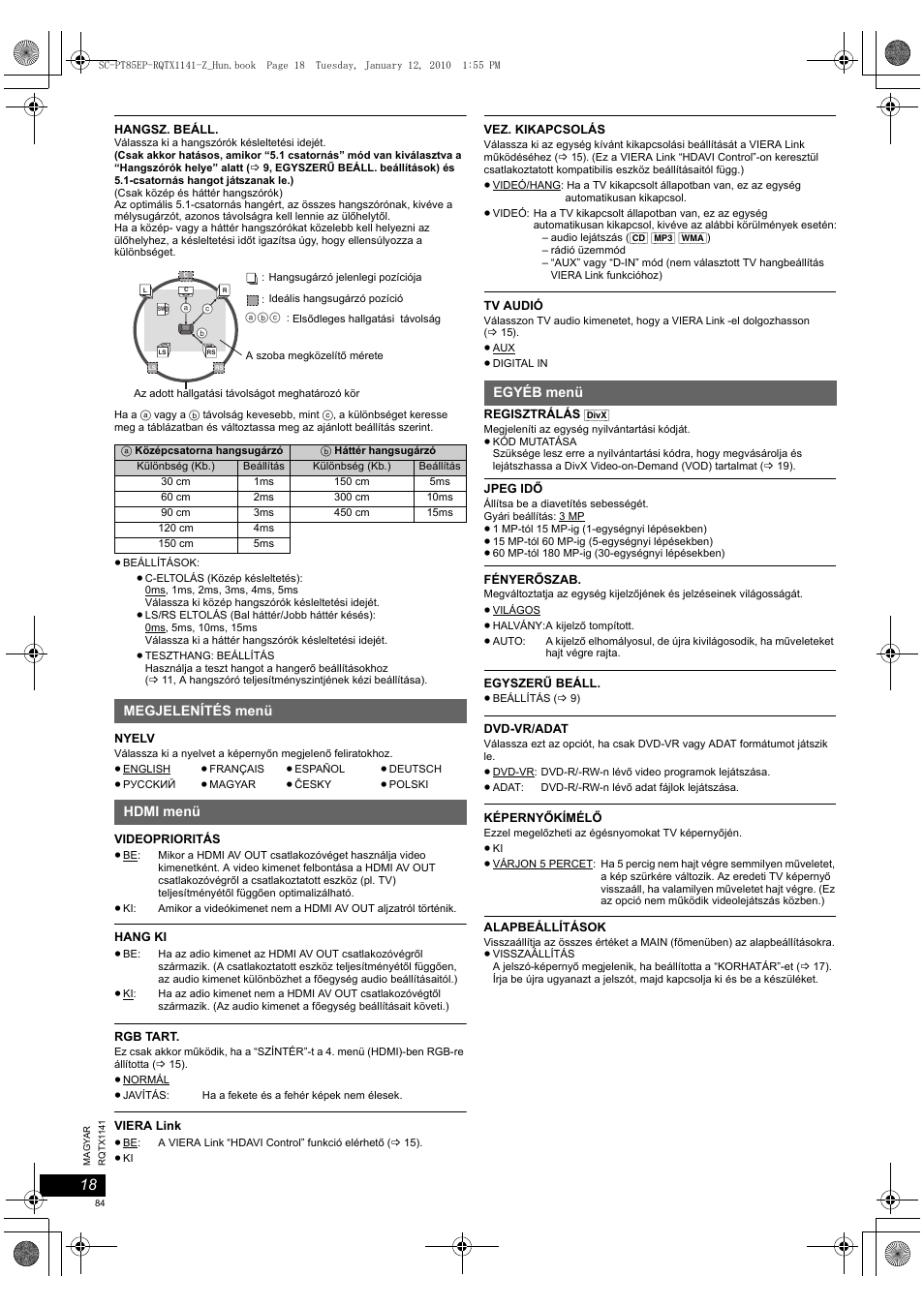 Panasonic SCPT85 User Manual | Page 84 / 94