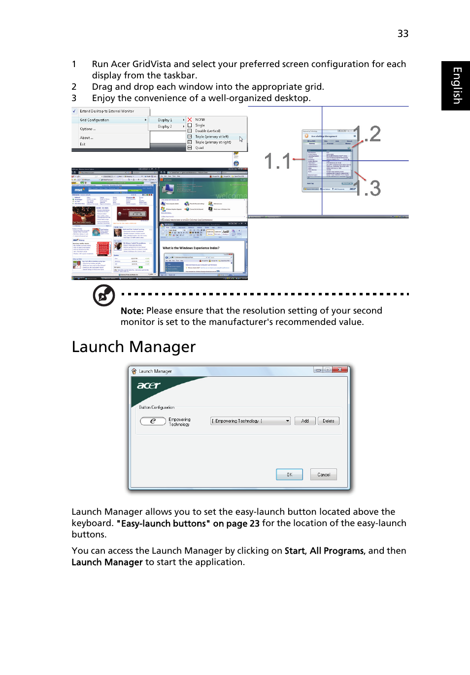 Launch manager, Launch manager" on | Aspire Digital 4715Z User Manual | Page 53 / 106