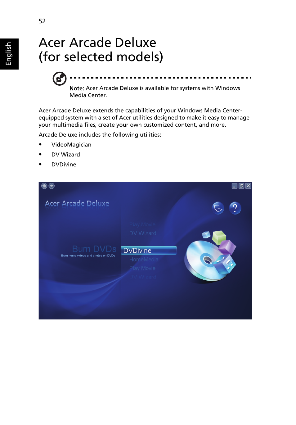 Acer arcade deluxe (for selected models), Acer arcade deluxe, For selected models) | Aspire Digital 4715Z User Manual | Page 72 / 106