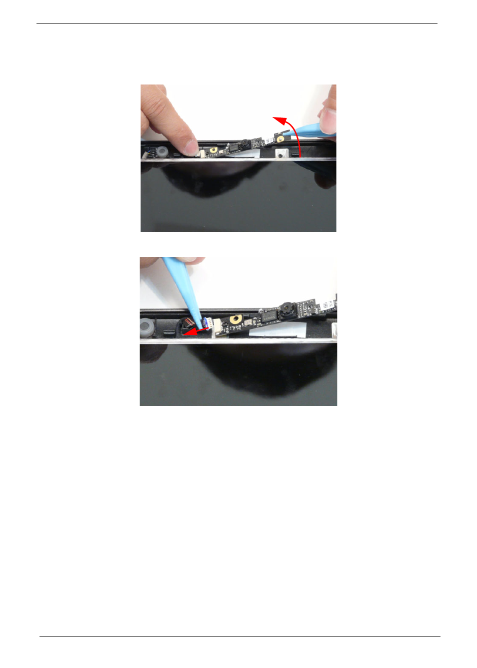 Removing the camera board | Aspire Digital 5534 User Manual | Page 104 / 224