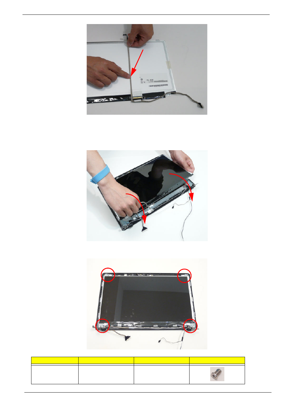 Replacing the lcd panel | Aspire Digital 5534 User Manual | Page 118 / 224