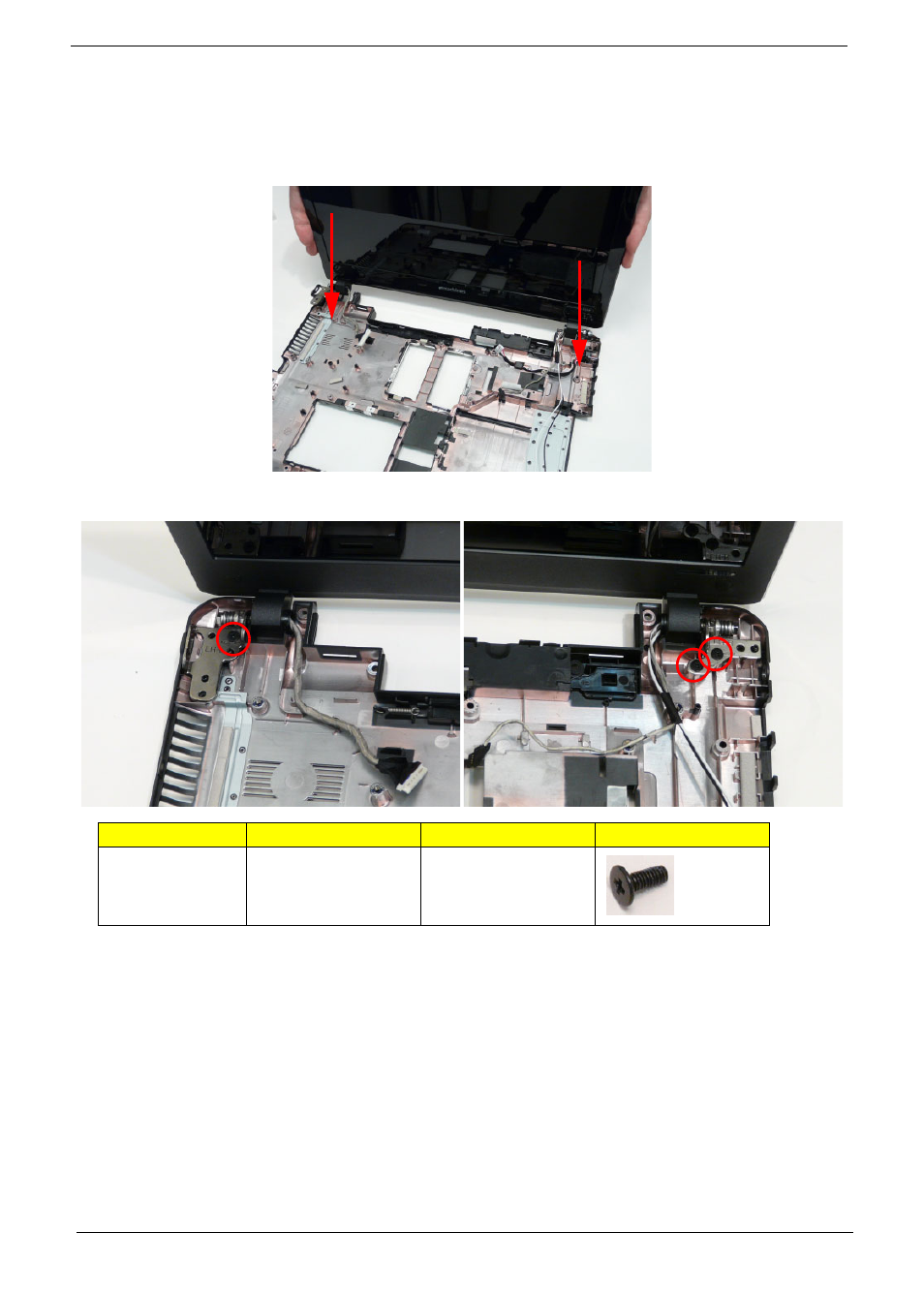 Main unit reassembly process, Replacing the lcd module | Aspire Digital 5534 User Manual | Page 122 / 224