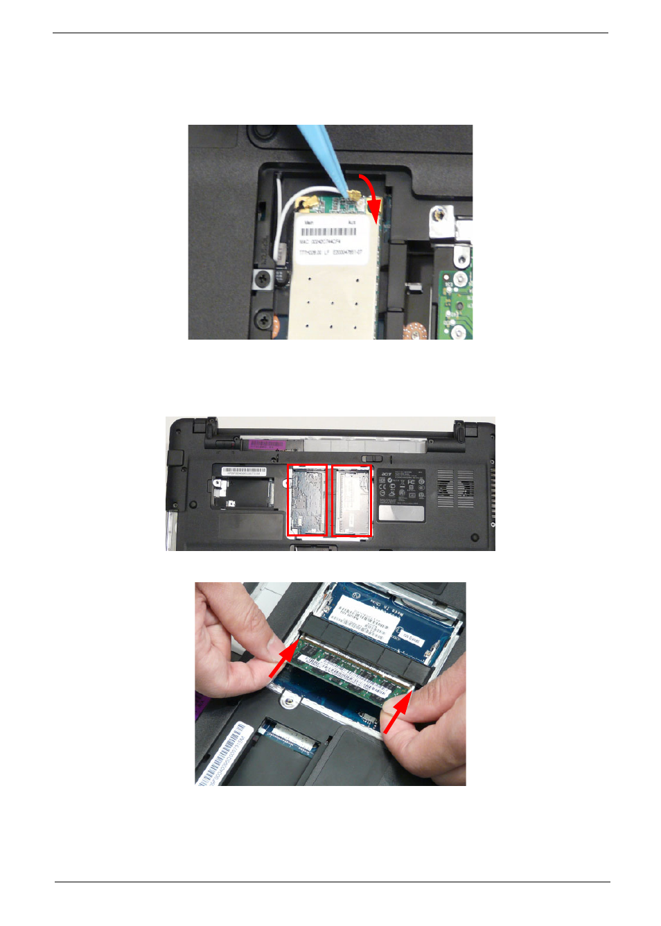 Replacing the dimm modules | Aspire Digital 5534 User Manual | Page 149 / 224