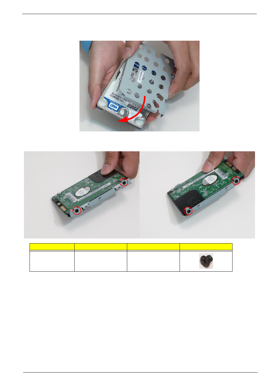 Replacing the hard disk drive module | Aspire Digital 5534 User Manual | Page 151 / 224