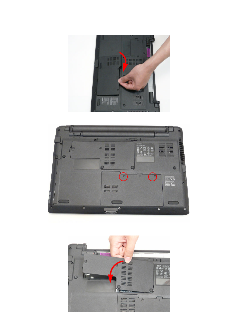 Replacing the lower covers | Aspire Digital 5534 User Manual | Page 155 / 224