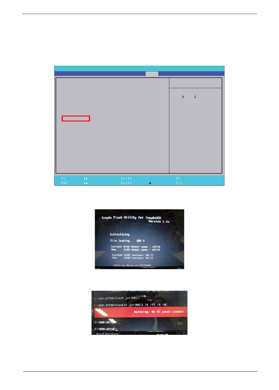 Dos flash utility | Aspire Digital 5534 User Manual | Page 45 / 224