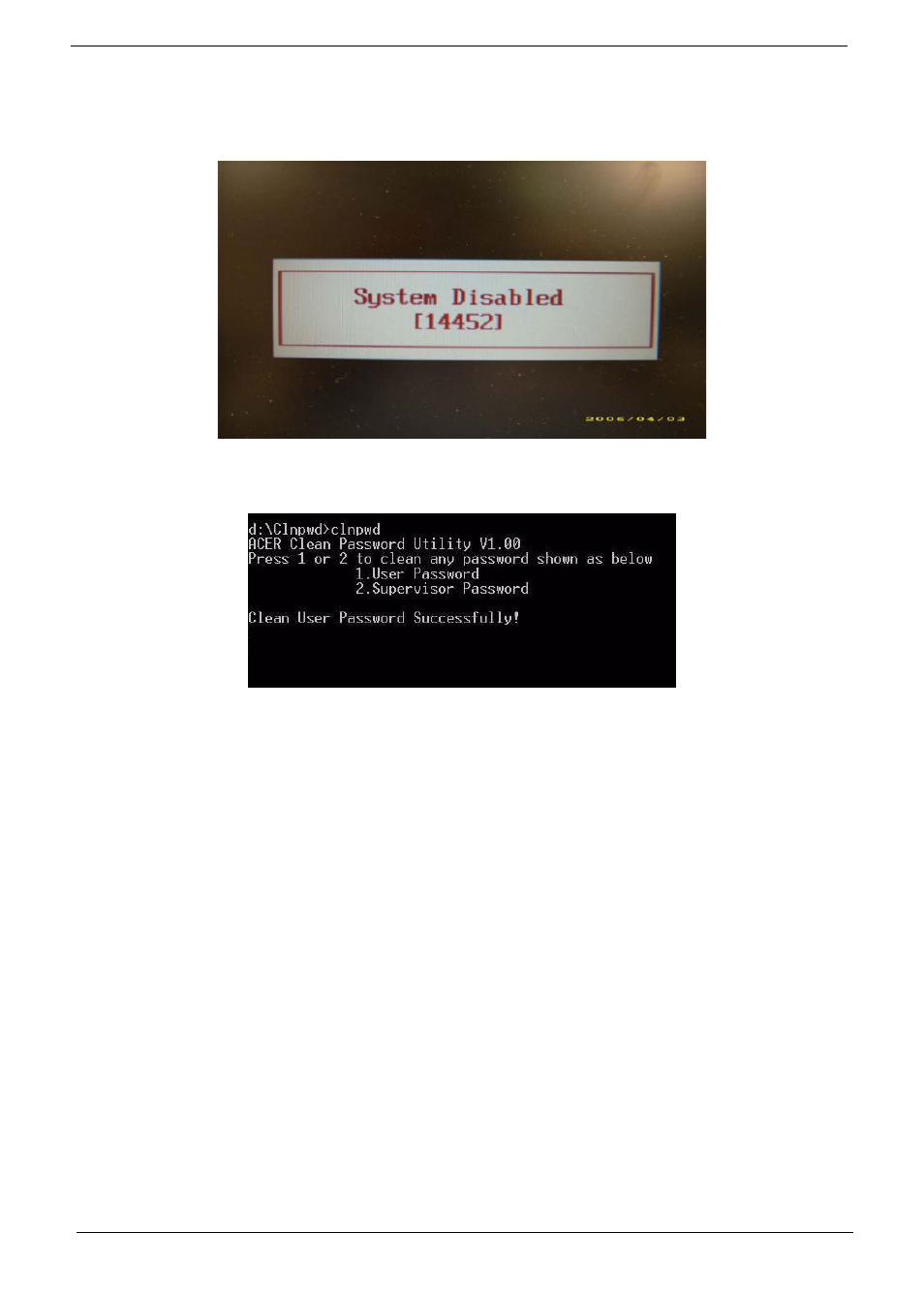 Removing bios passwords | Aspire Digital 5534 User Manual | Page 48 / 224