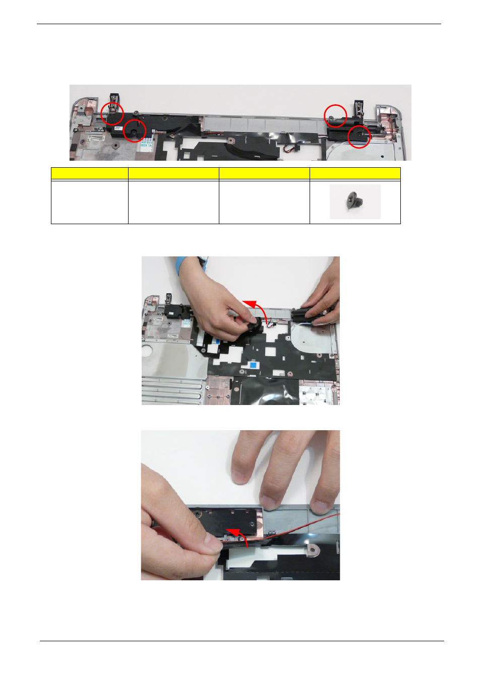 Removing the speaker modules | Aspire Digital 5534 User Manual | Page 82 / 224