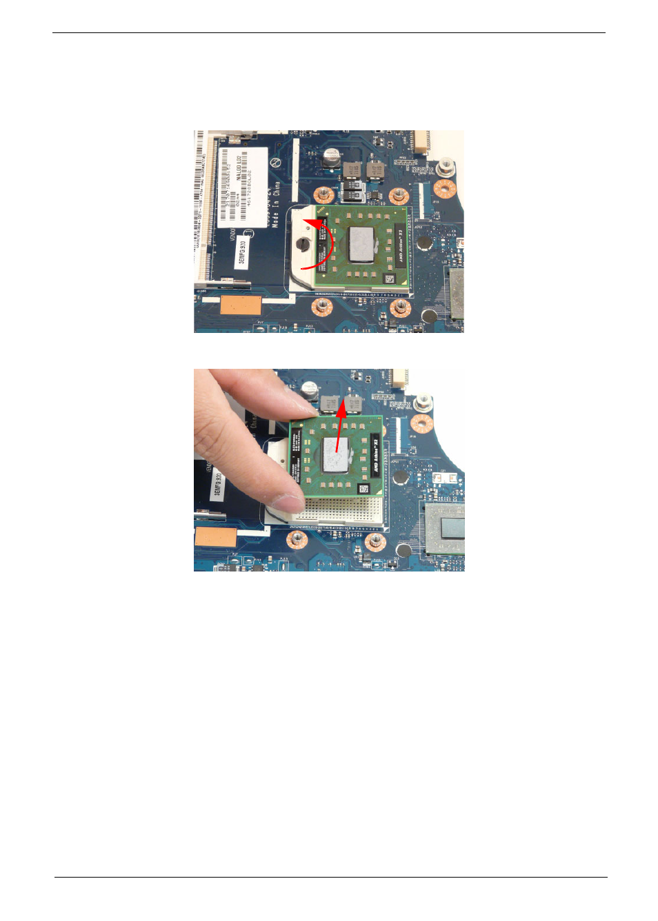 Removing the cpu | Aspire Digital 5534 User Manual | Page 99 / 224