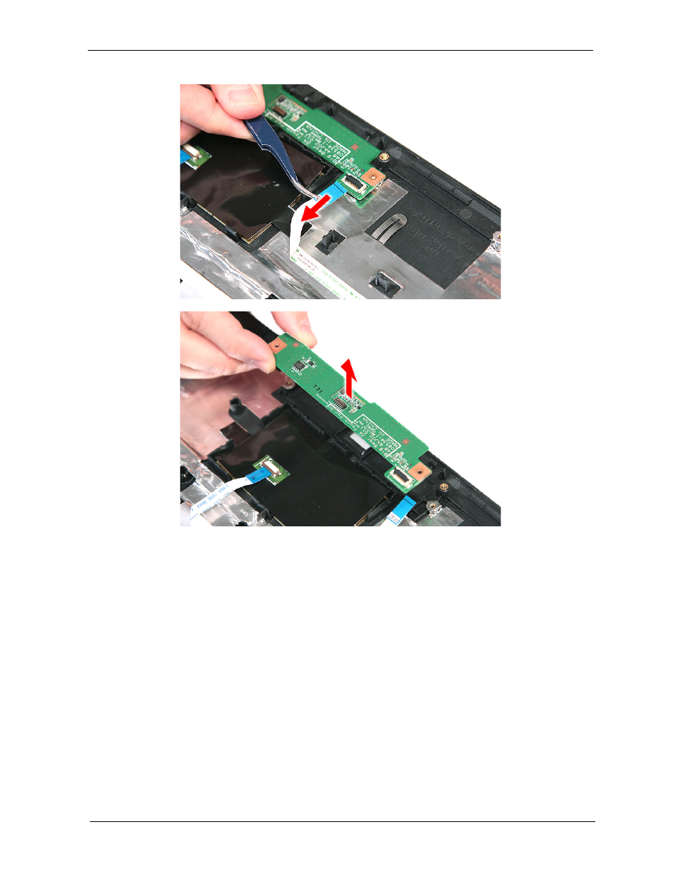 Removing the touchpad board | Aspire Digital 8730Z User Manual | Page 107 / 196