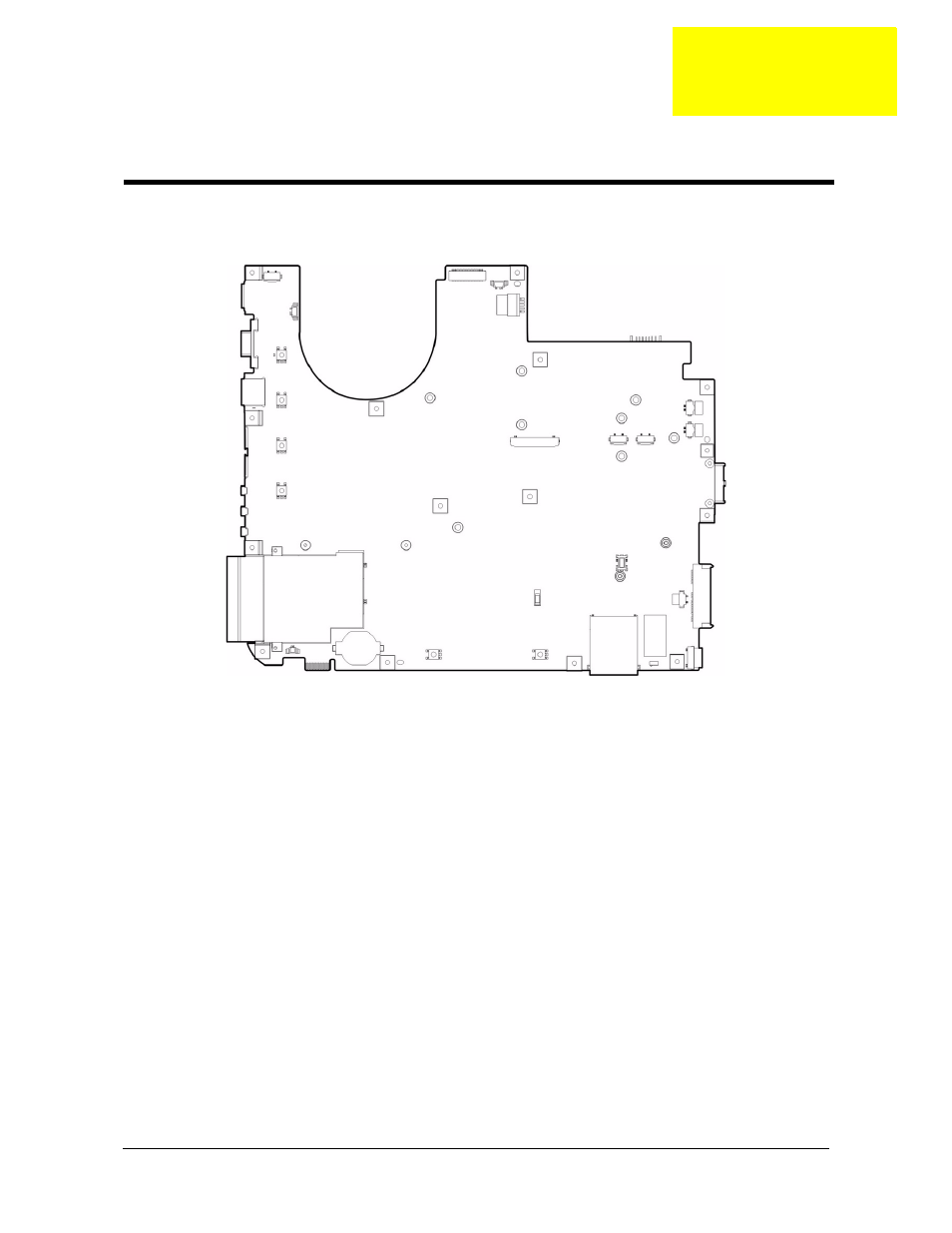 Jumper and connector locations, Motherboard, Chapter 5 | Aspire Digital 8730Z User Manual | Page 149 / 196