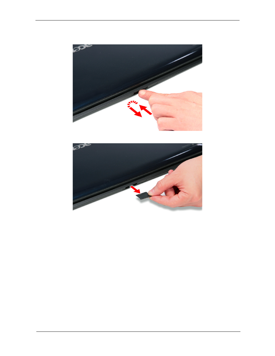 Removing the sd dummy card | Aspire Digital 8730Z User Manual | Page 65 / 196