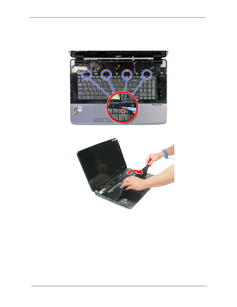 Removing the keyboard | Aspire Digital 8730Z User Manual | Page 84 / 196