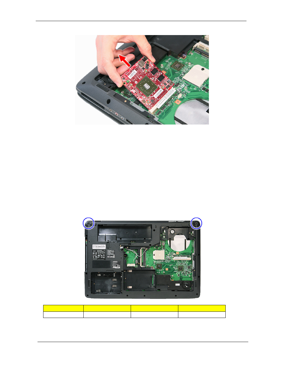 Removing the lcd module | Aspire Digital 8730Z User Manual | Page 94 / 196