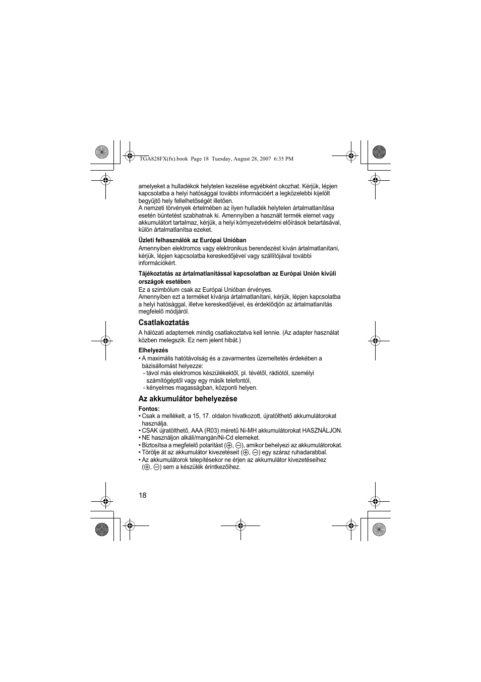 Panasonic KXTGA828FX User Manual | Page 18 / 44