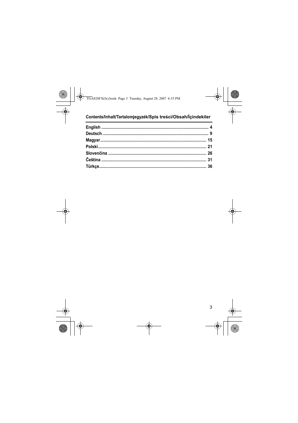 Panasonic KXTGA828FX User Manual | Page 3 / 44