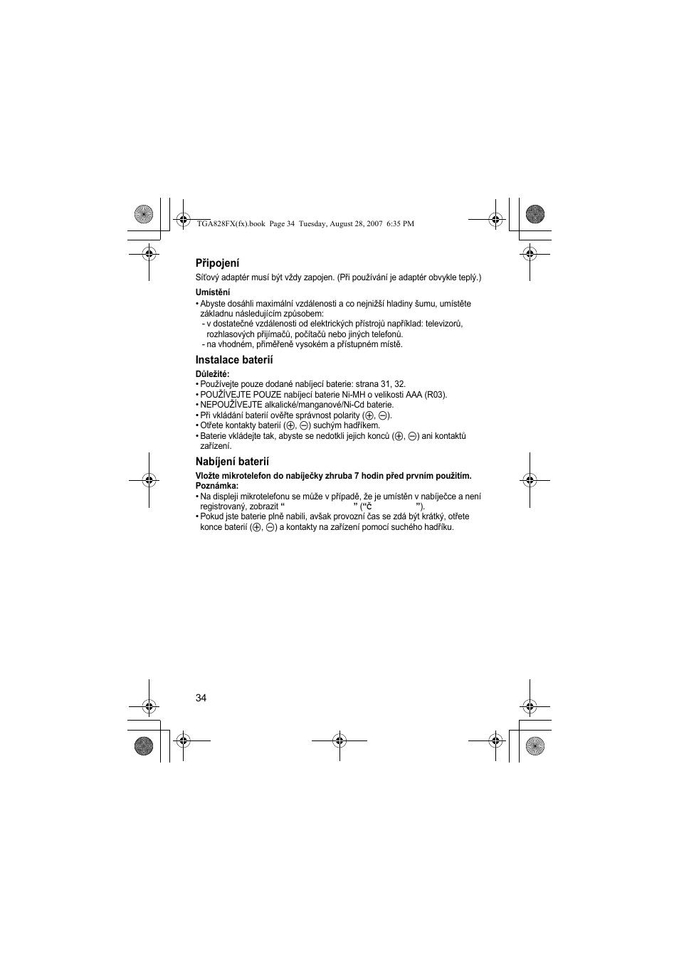 Panasonic KXTGA828FX User Manual | Page 34 / 44