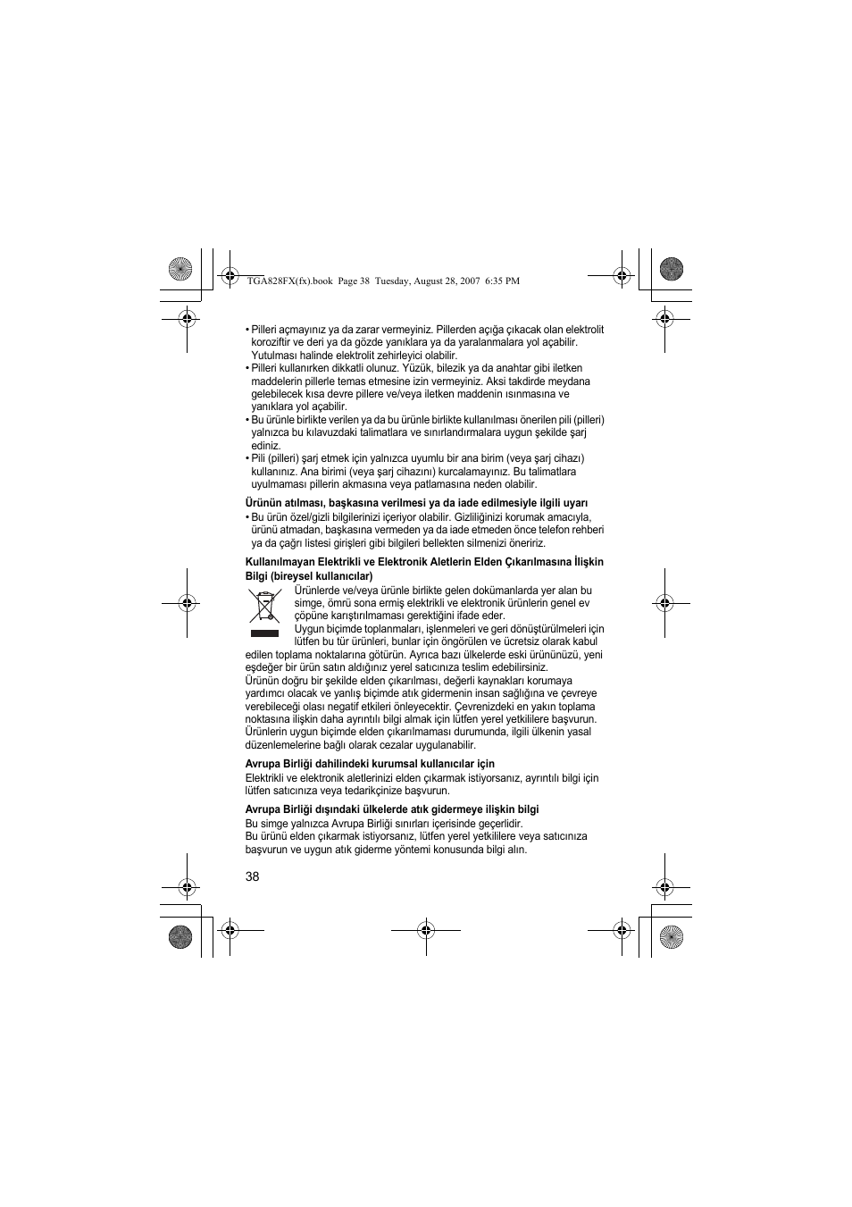 Panasonic KXTGA828FX User Manual | Page 38 / 44