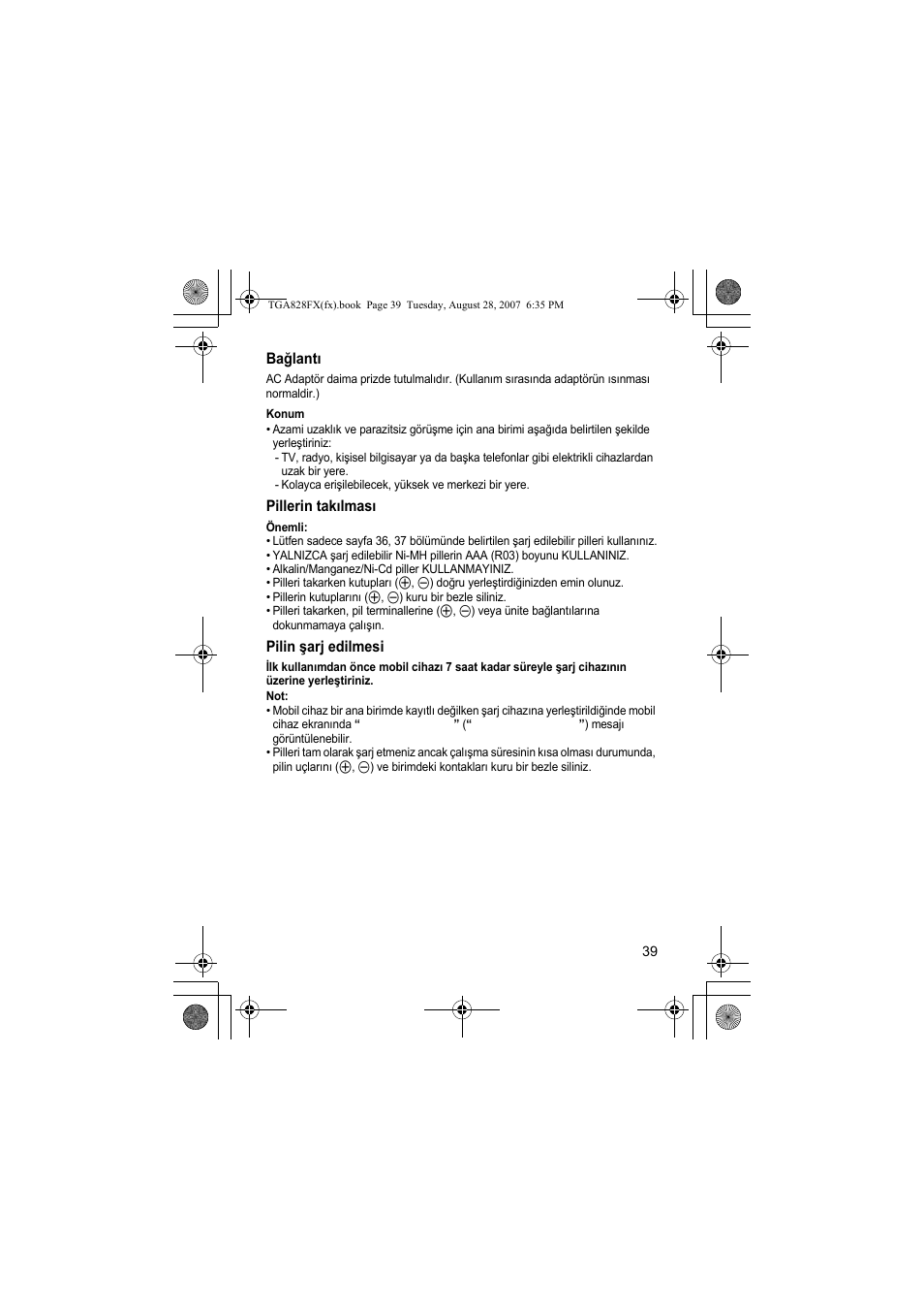 Panasonic KXTGA828FX User Manual | Page 39 / 44