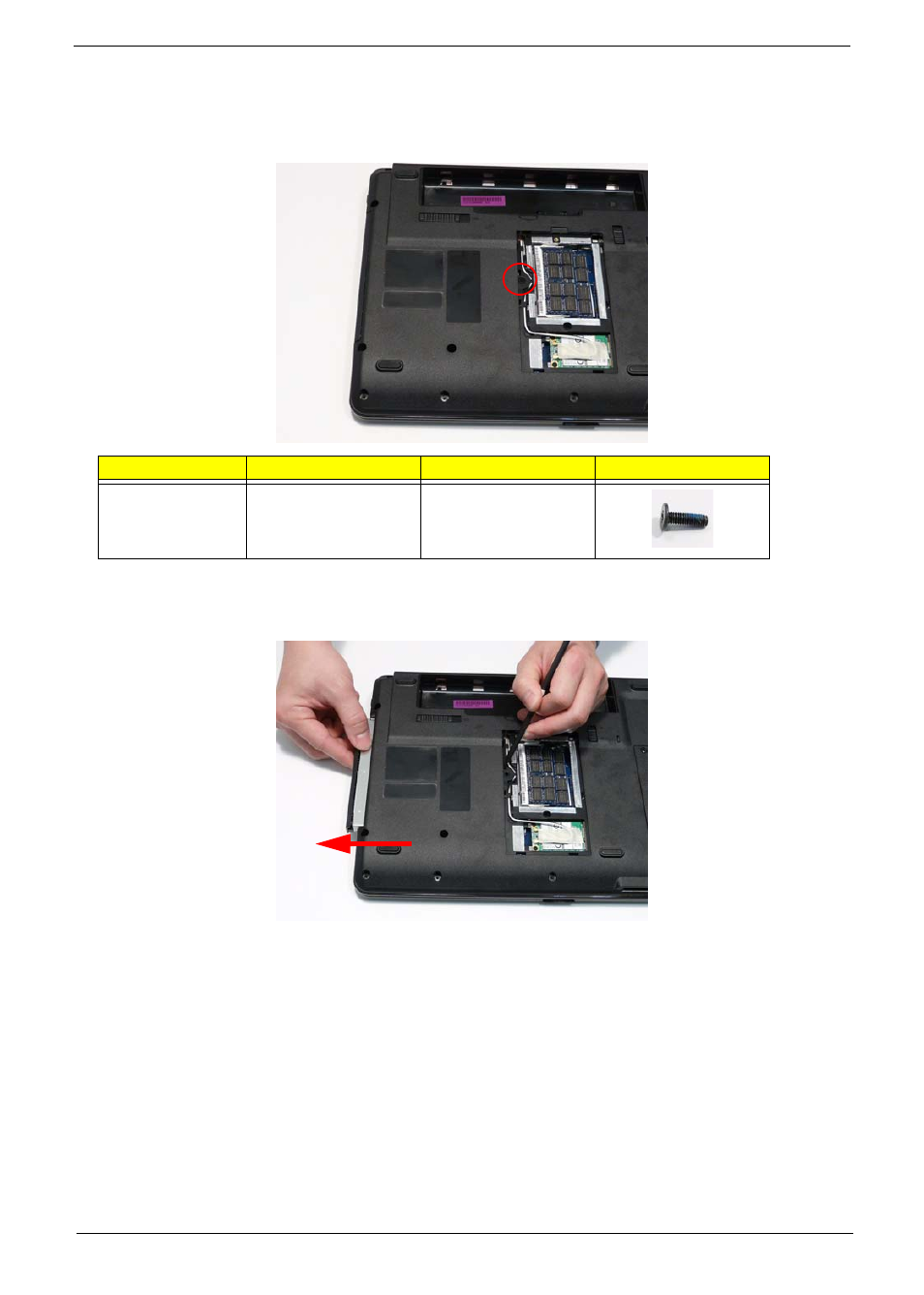 Removing the optical drive module | Aspire Digital 5332 User Manual | Page 63 / 230