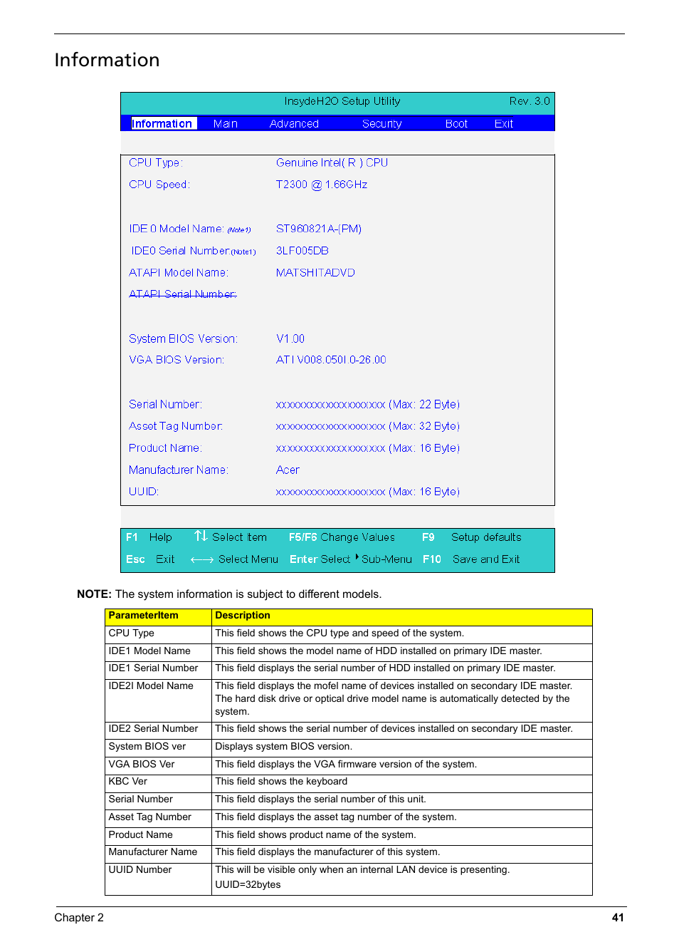 Information | Aspire Digital 6935G User Manual | Page 51 / 128