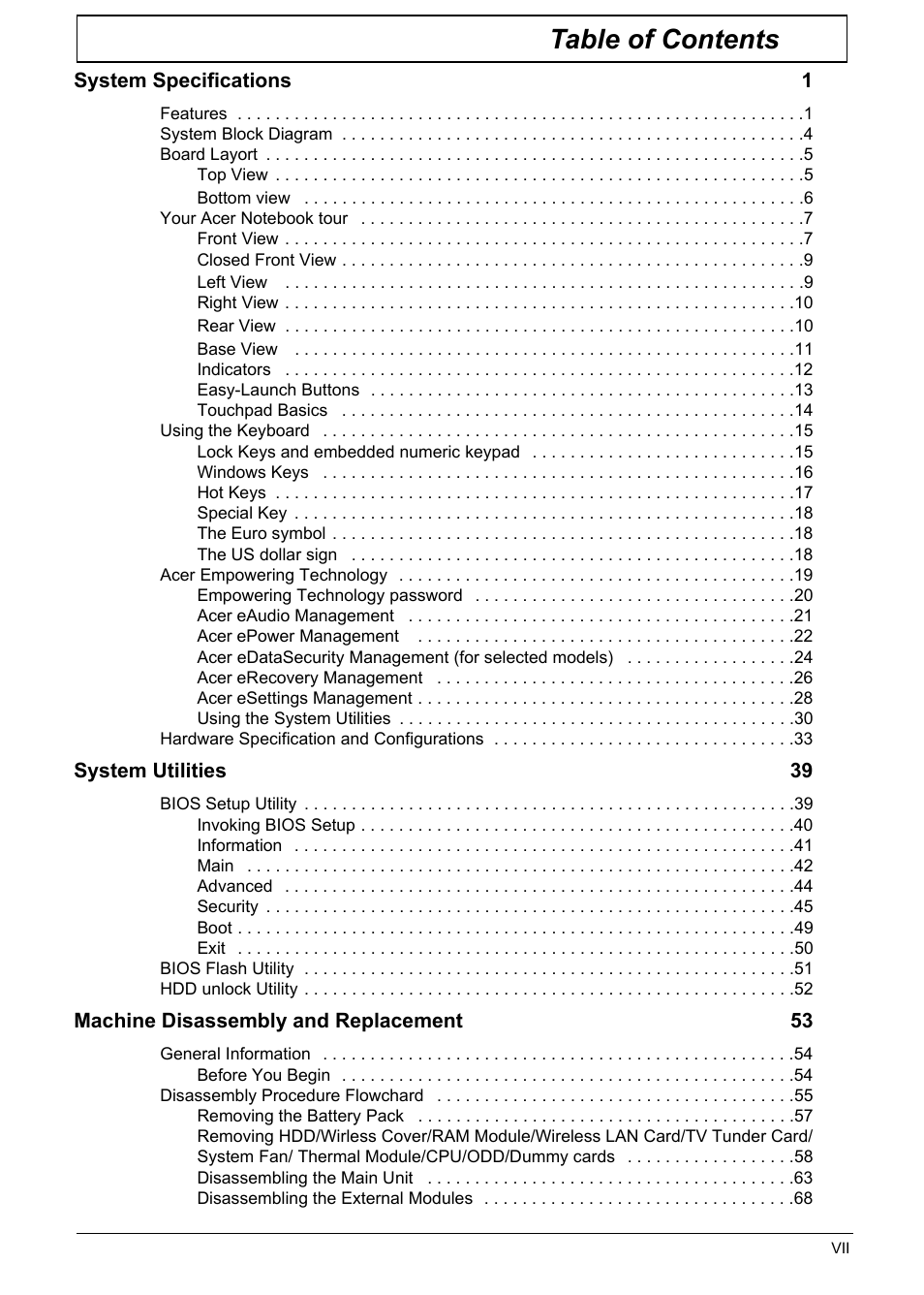 Aspire Digital 6935G User Manual | Page 7 / 128