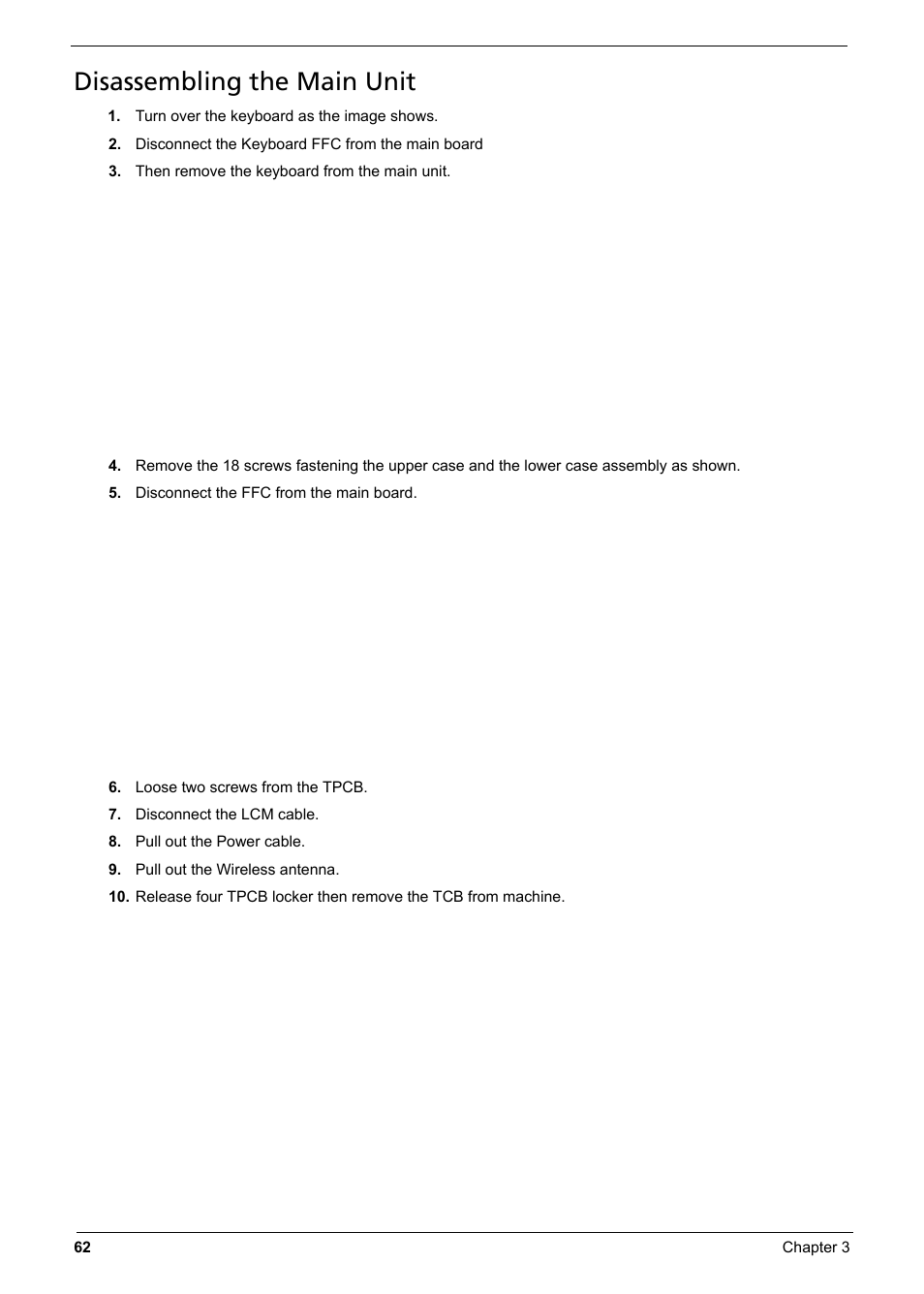 Disassembling the main unit | Aspire Digital 6935G User Manual | Page 72 / 128