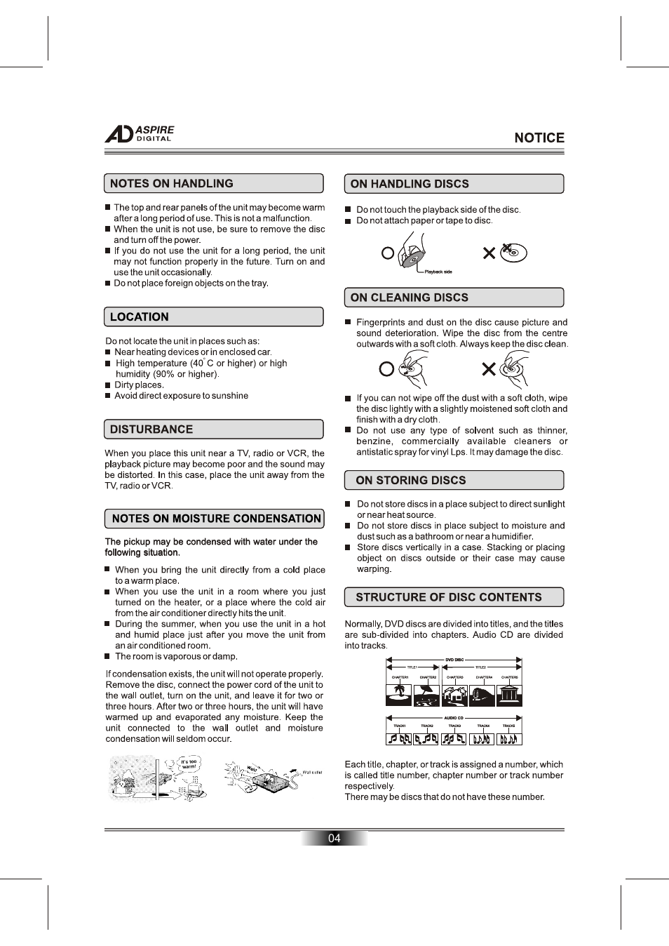 Т³гж 6 | Aspire Digital DVD/CD/MP3/CD-R/CD-RW/JPEG/KODAK PICTURE CD PLAYERPROGRESSIVE SCAN DVD PLAYER AD-N820B User Manual | Page 6 / 12