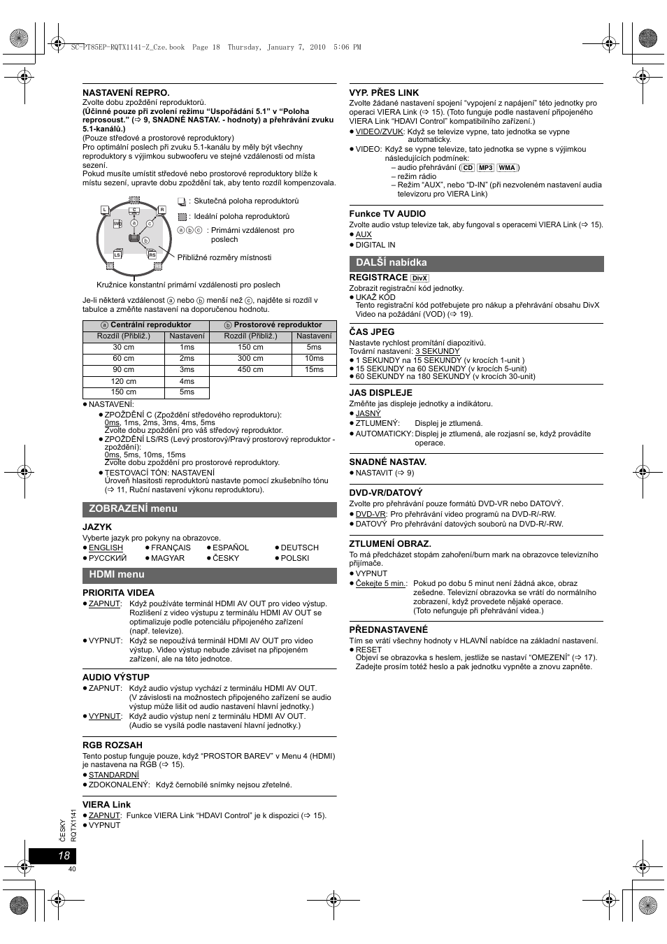 Panasonic SCPT85EP User Manual | Page 40 / 94