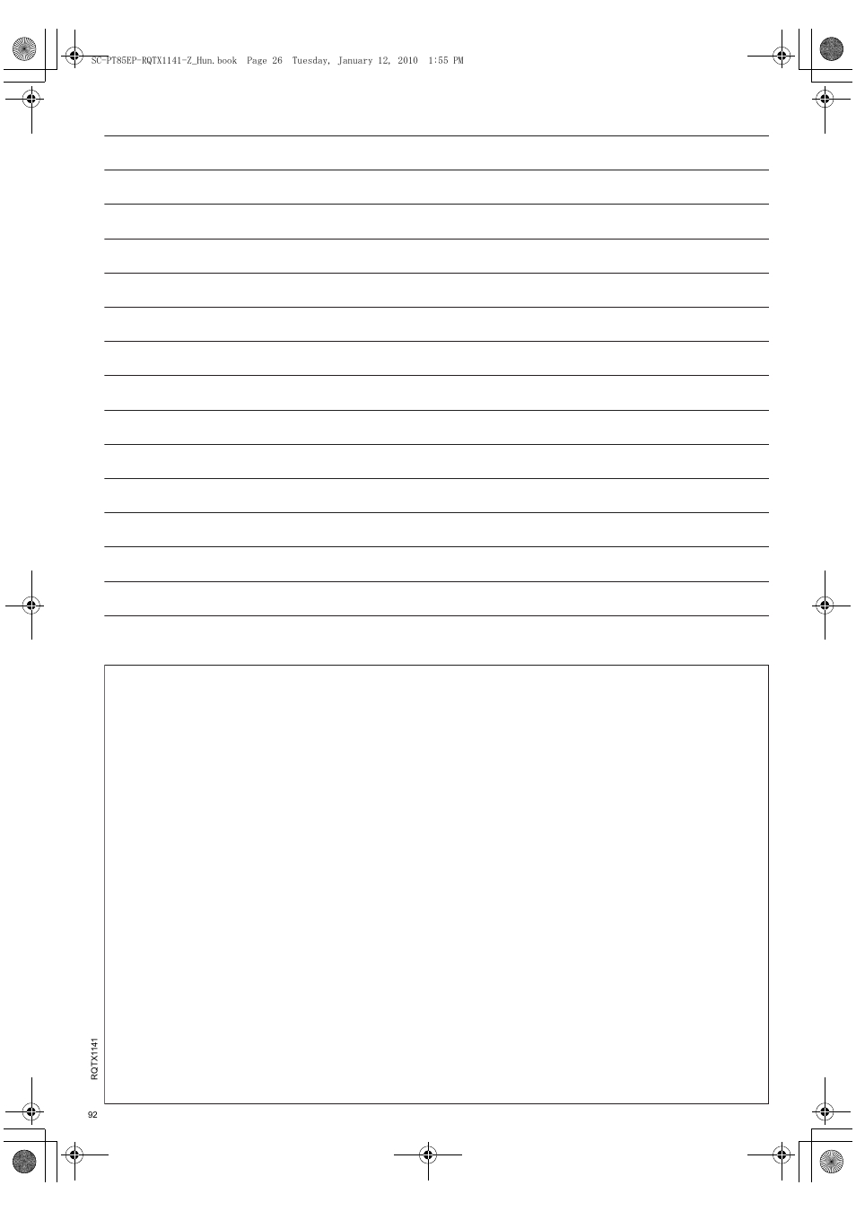 Panasonic SCPT85EP User Manual | Page 92 / 94