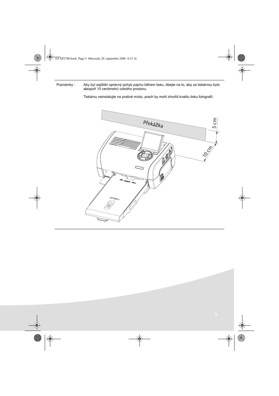 10 cm 5 cm | AGFA AP2700 User Manual | Page 113 / 192