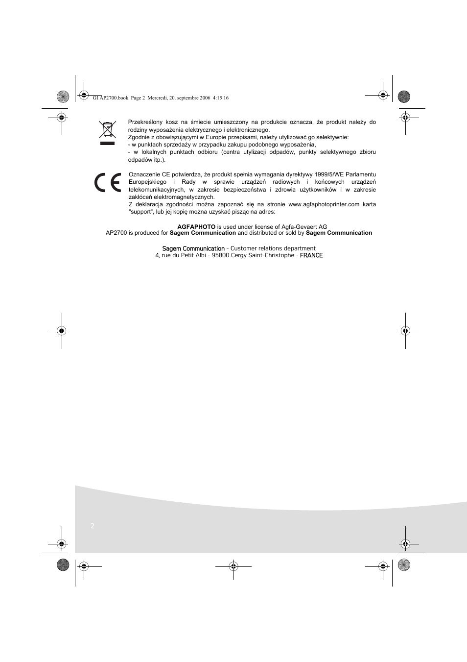 AGFA AP2700 User Manual | Page 138 / 192