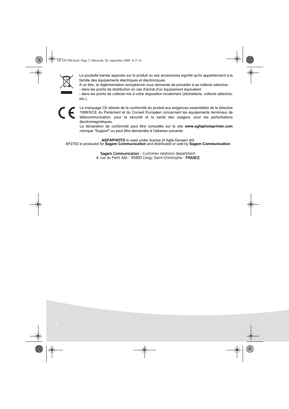 AGFA AP2700 User Manual | Page 18 / 192