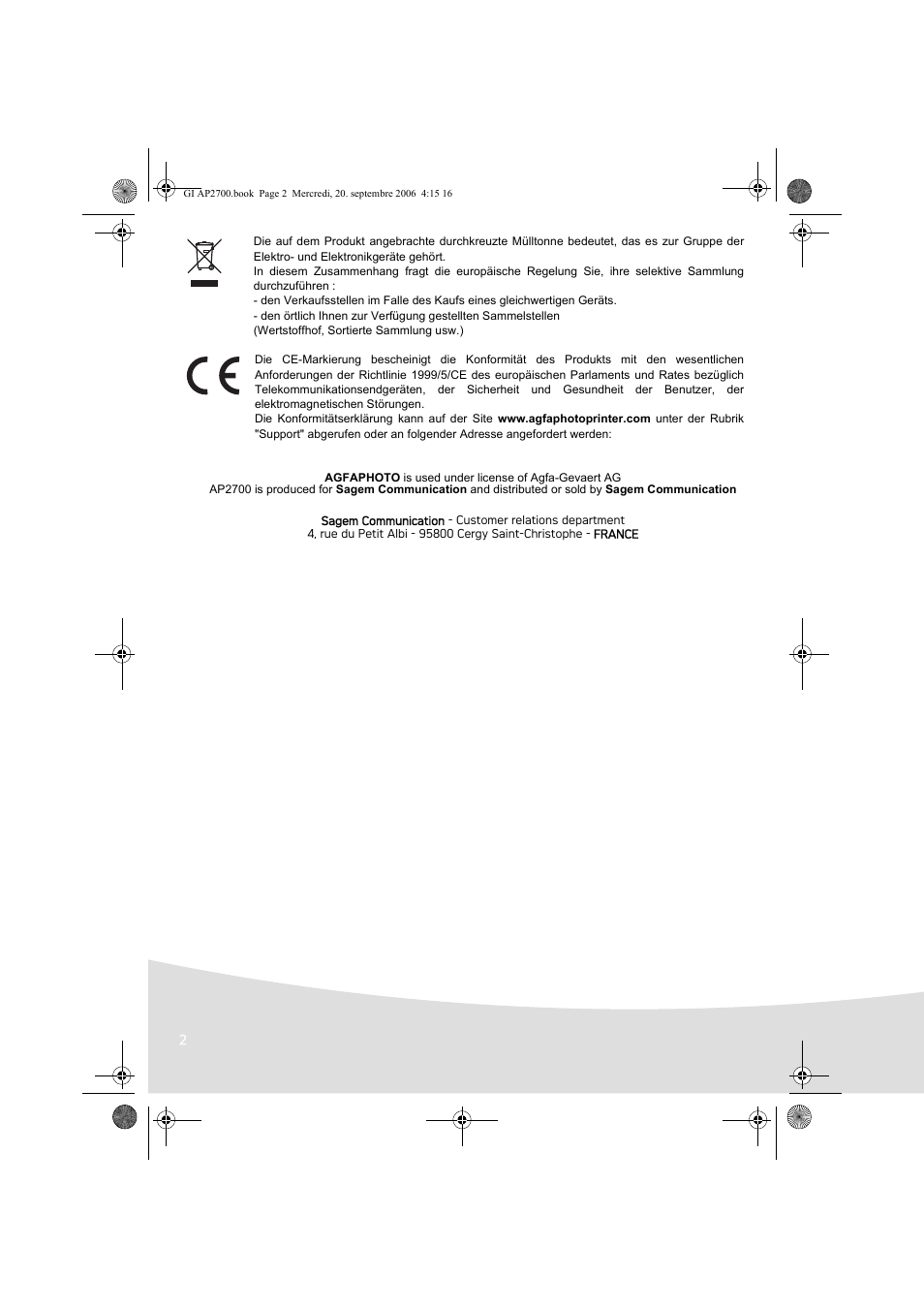 AGFA AP2700 User Manual | Page 30 / 192