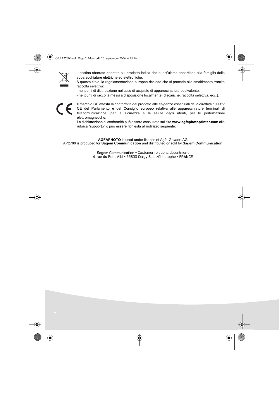 AGFA AP2700 User Manual | Page 58 / 192
