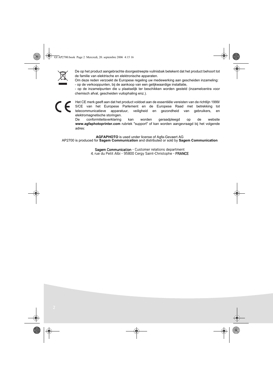 AGFA AP2700 User Manual | Page 72 / 192