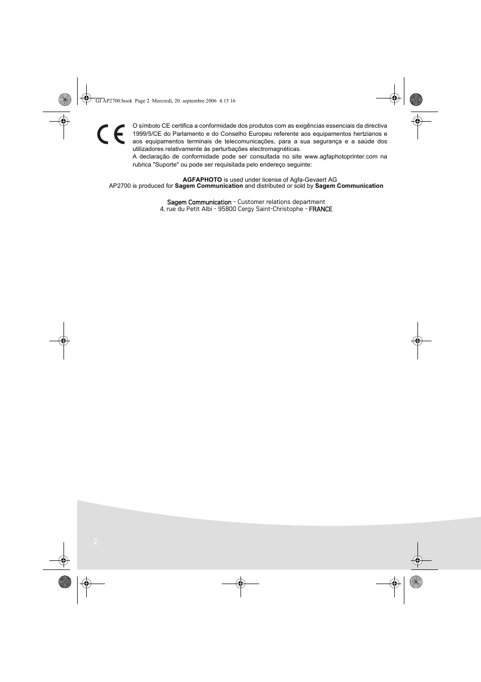 AGFA AP2700 User Manual | Page 84 / 192