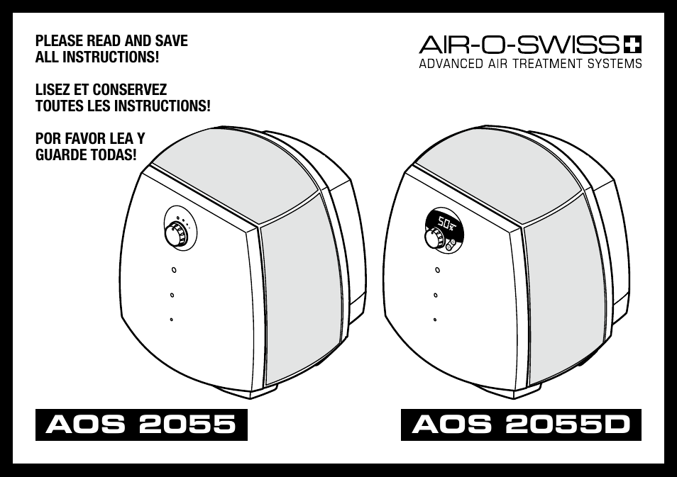 Air-O-Swiss AOS 2055D User Manual | 18 pages