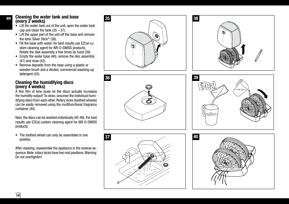 Air-O-Swiss AOS 2055D User Manual | Page 14 / 18