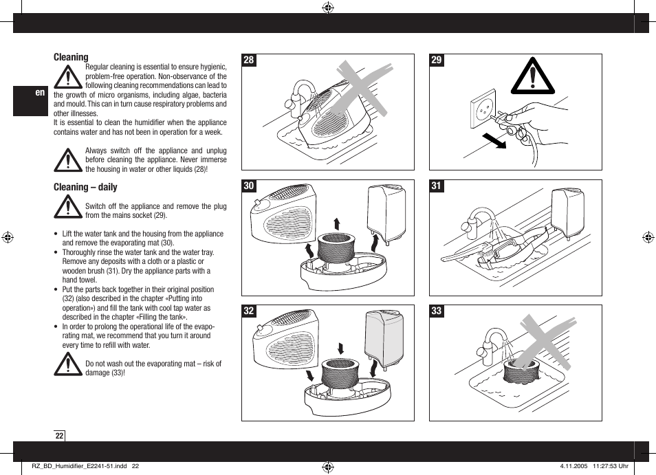 Air-O-Swiss AOS E2251 User Manual | Page 10 / 16