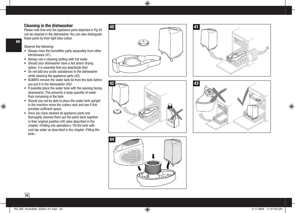 Air-O-Swiss AOS E2251 User Manual | Page 12 / 16