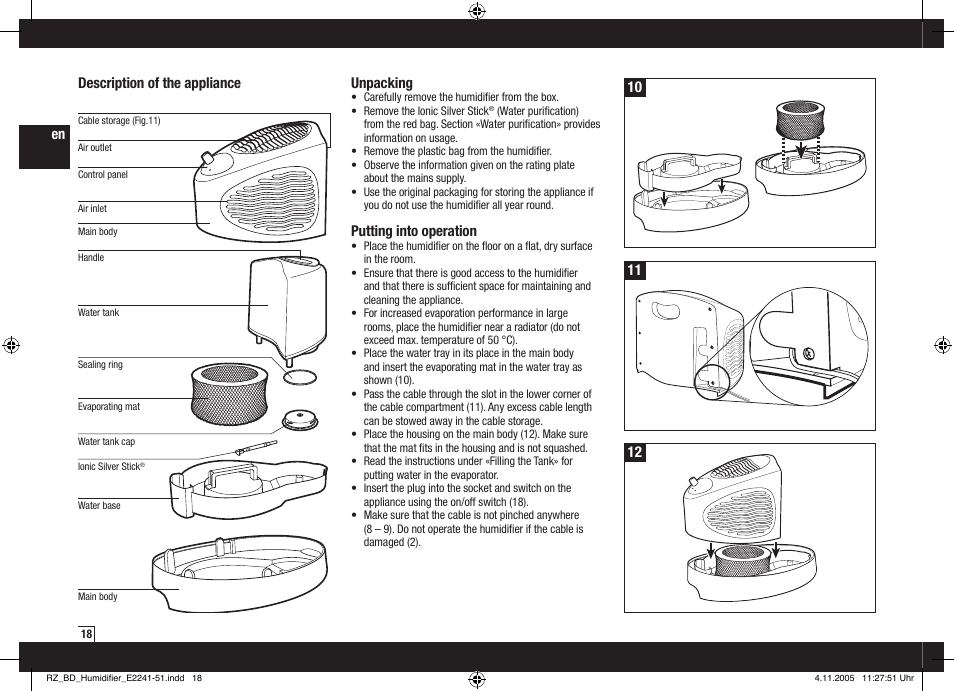 Air-O-Swiss AOS E2251 User Manual | Page 6 / 16