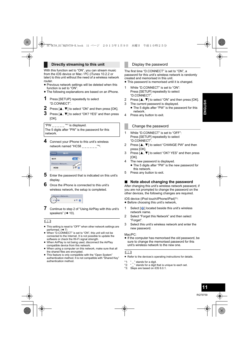 Panasonic SCHC58EG User Manual | Page 11 / 108