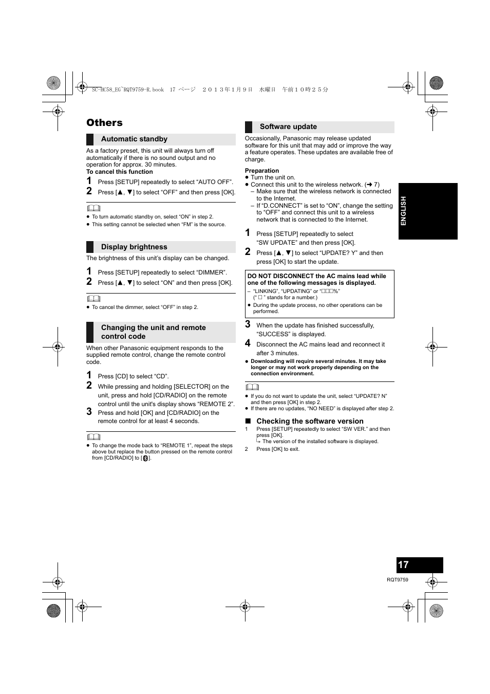 Others | Panasonic SCHC58EG User Manual | Page 17 / 108