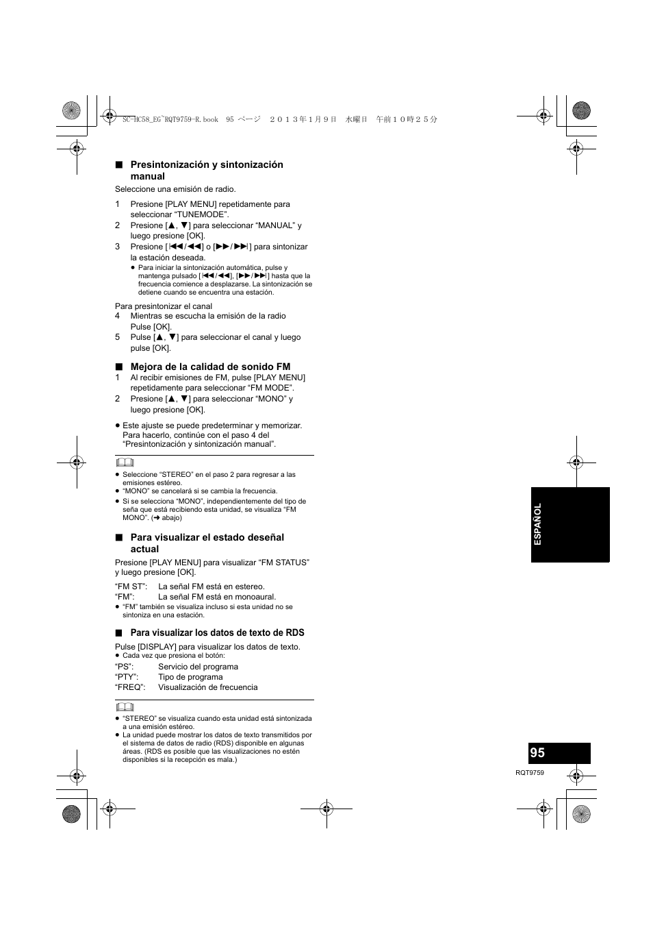 Panasonic SCHC58EG User Manual | Page 95 / 108