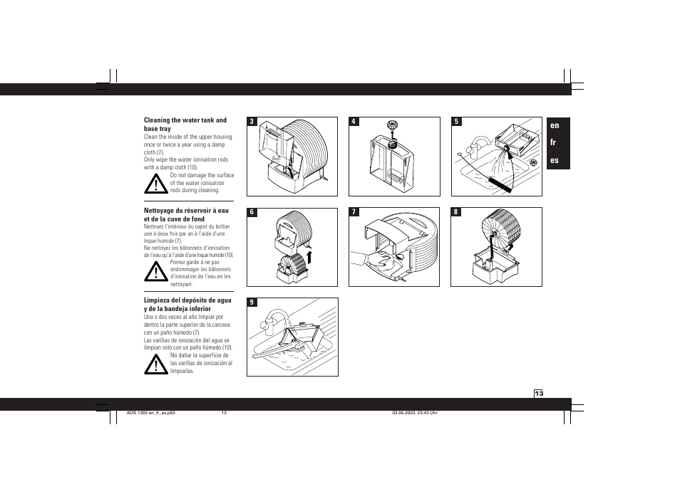 Air-O-Swiss AOS 1355N User Manual | Page 15 / 24